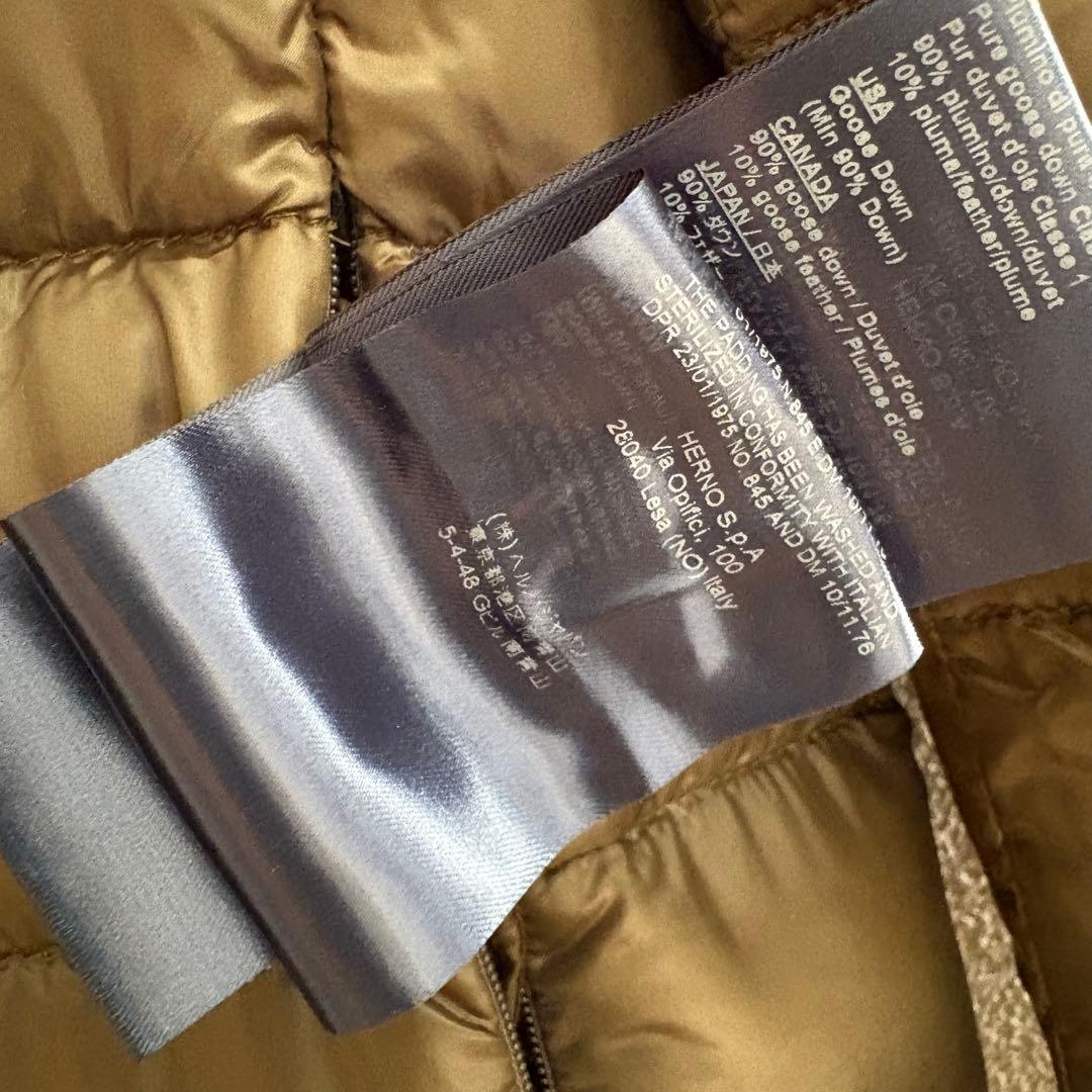 ２点おまとめ　ヘルノ　ダウン　コート　ノーカラー　レディース　42