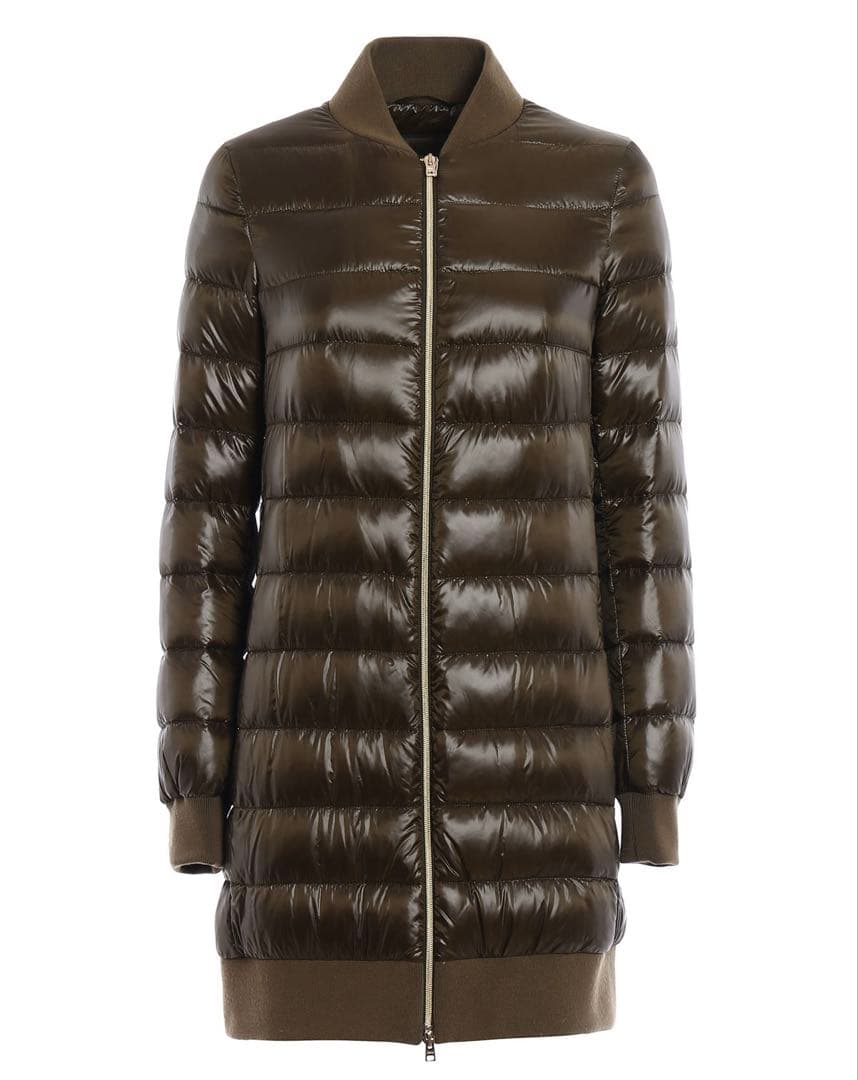 ２点おまとめ　ヘルノ　ダウン　コート　ノーカラー　レディース　42