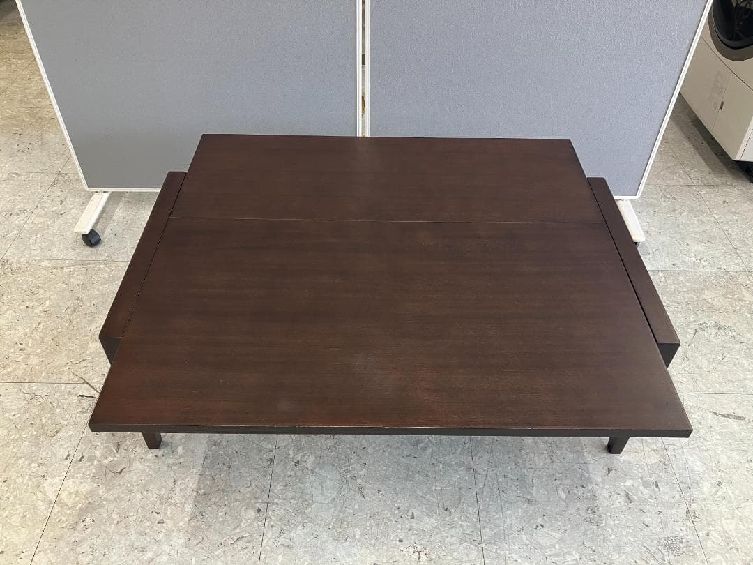 ACTUS ローテーブル ALCHEMY エクステンション 伸縮式 ブラウン