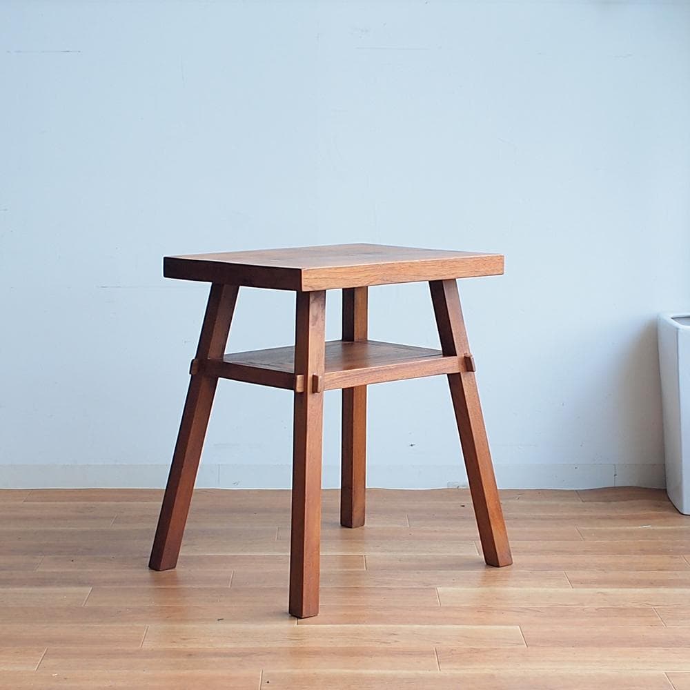 古家具 無垢材サイドテーブル レトロ アンティーク 古民家