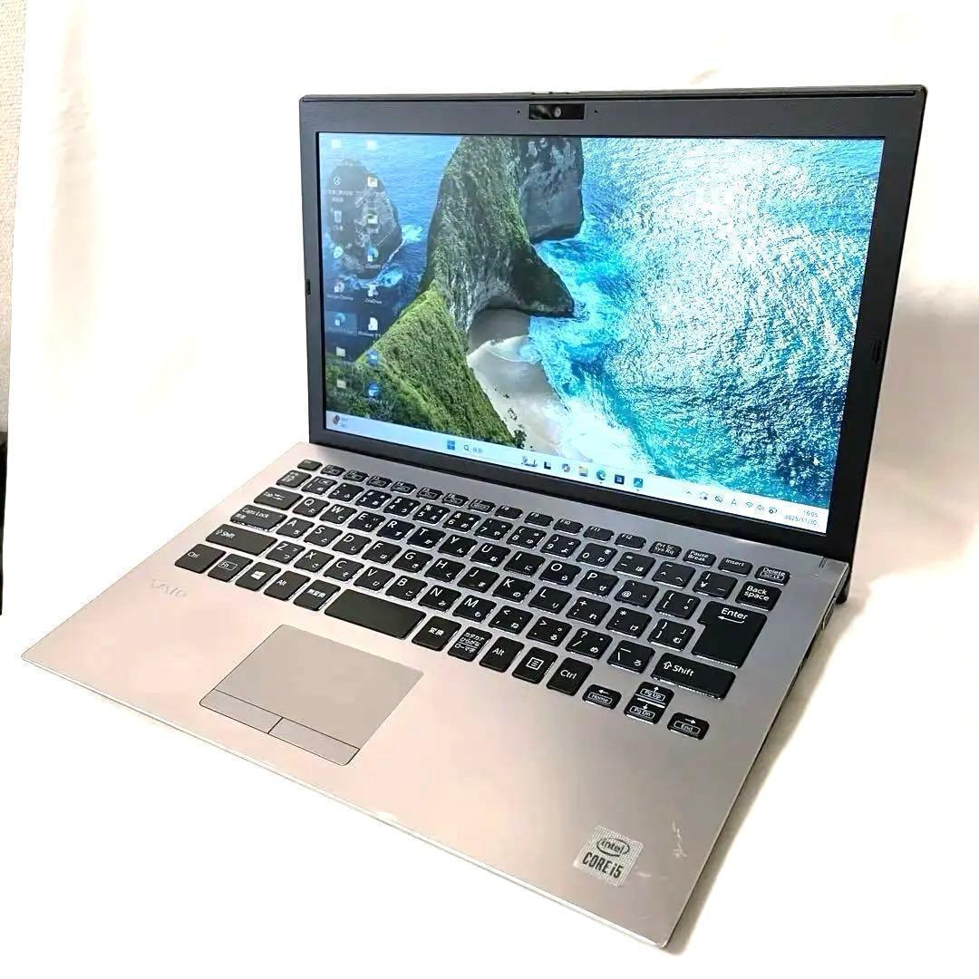ノートパソコンi5-第10世代メモリ8GB SSD256GB VAIO r117
