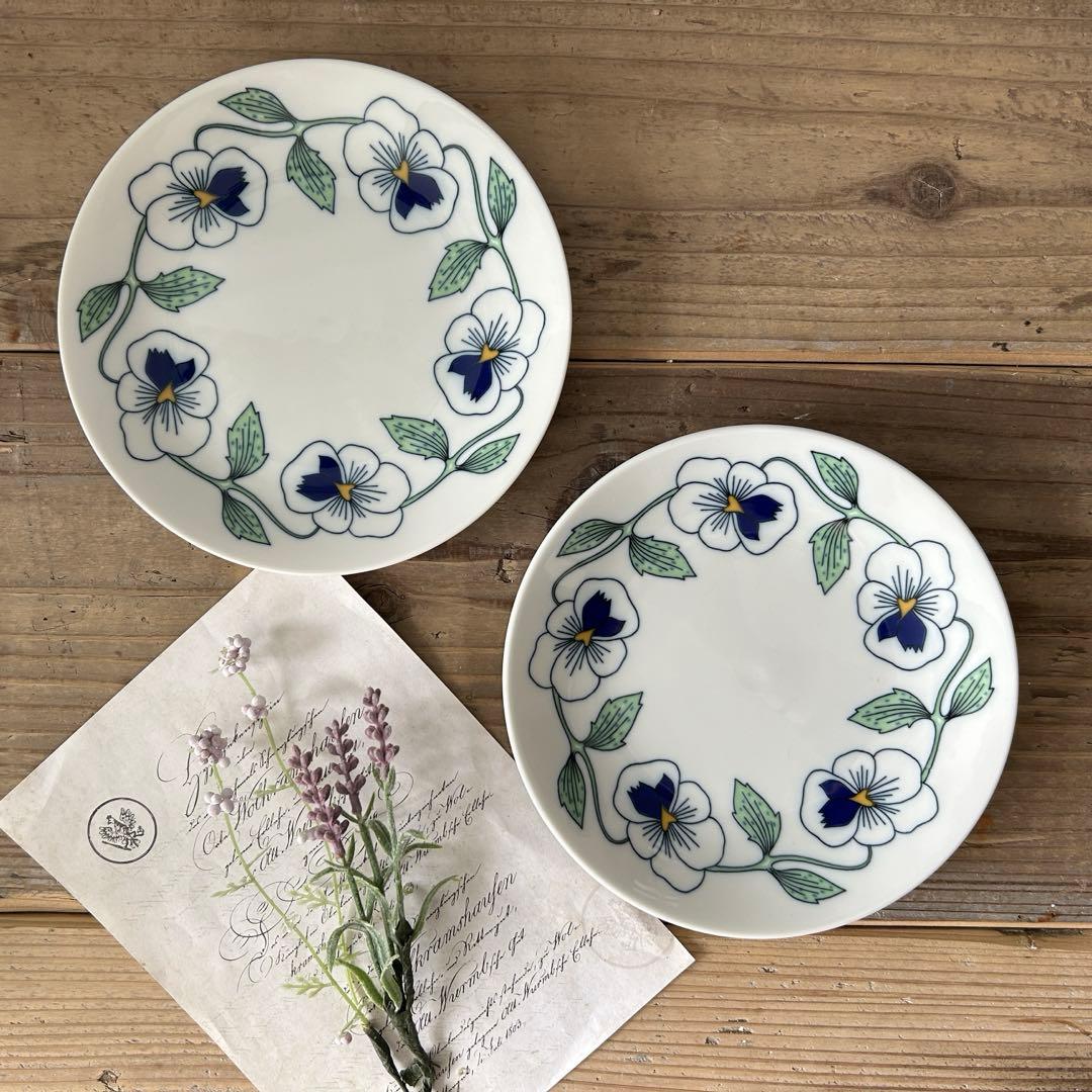 美品　 ロールストランド シルビア 皿　プレートセット　北欧