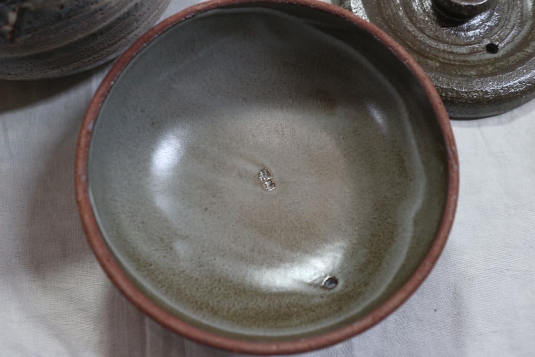 未使用 たち吉 白刷毛目 土鍋 ご飯鍋 3合炊き 元箱有り