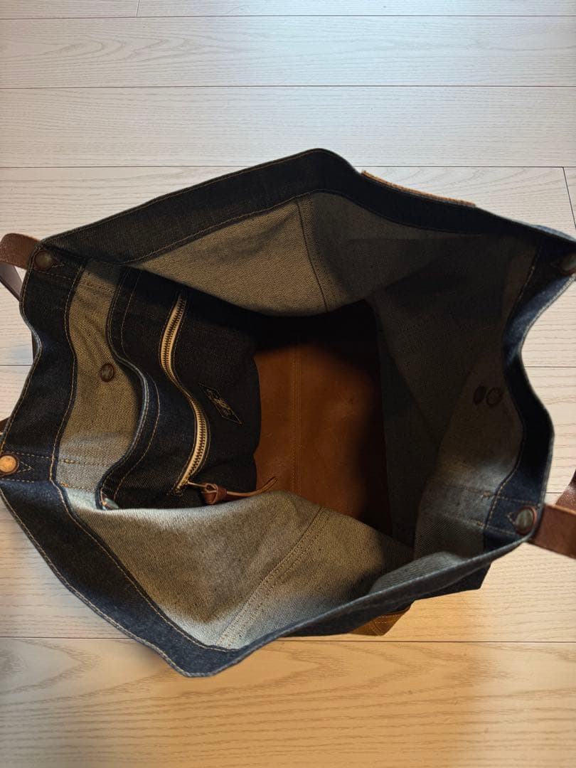 DOUBLE RL デニムトートバッグ