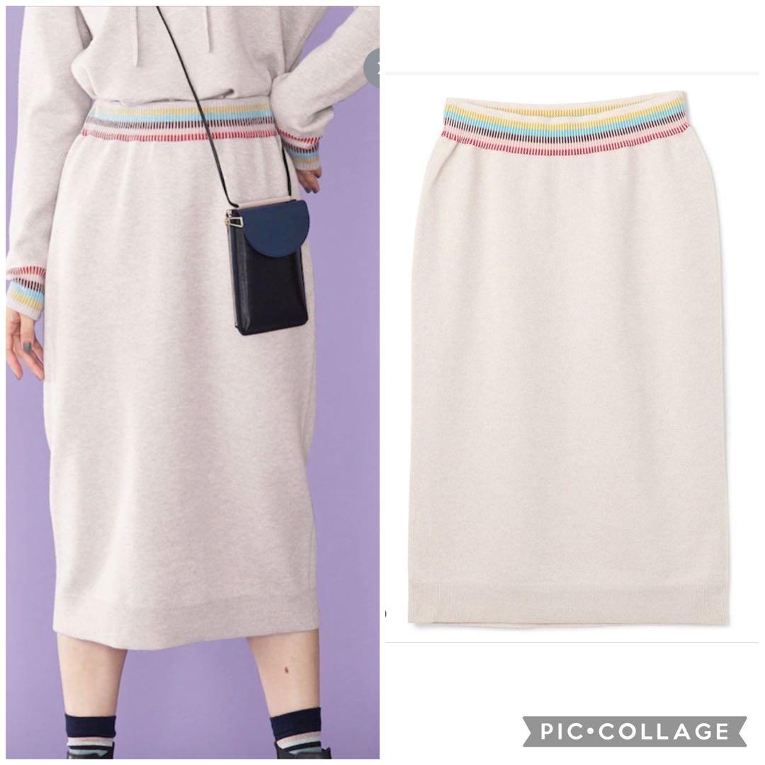 Paul Smith ポールスミス ソリッドジャガードステッチニットスカート新品