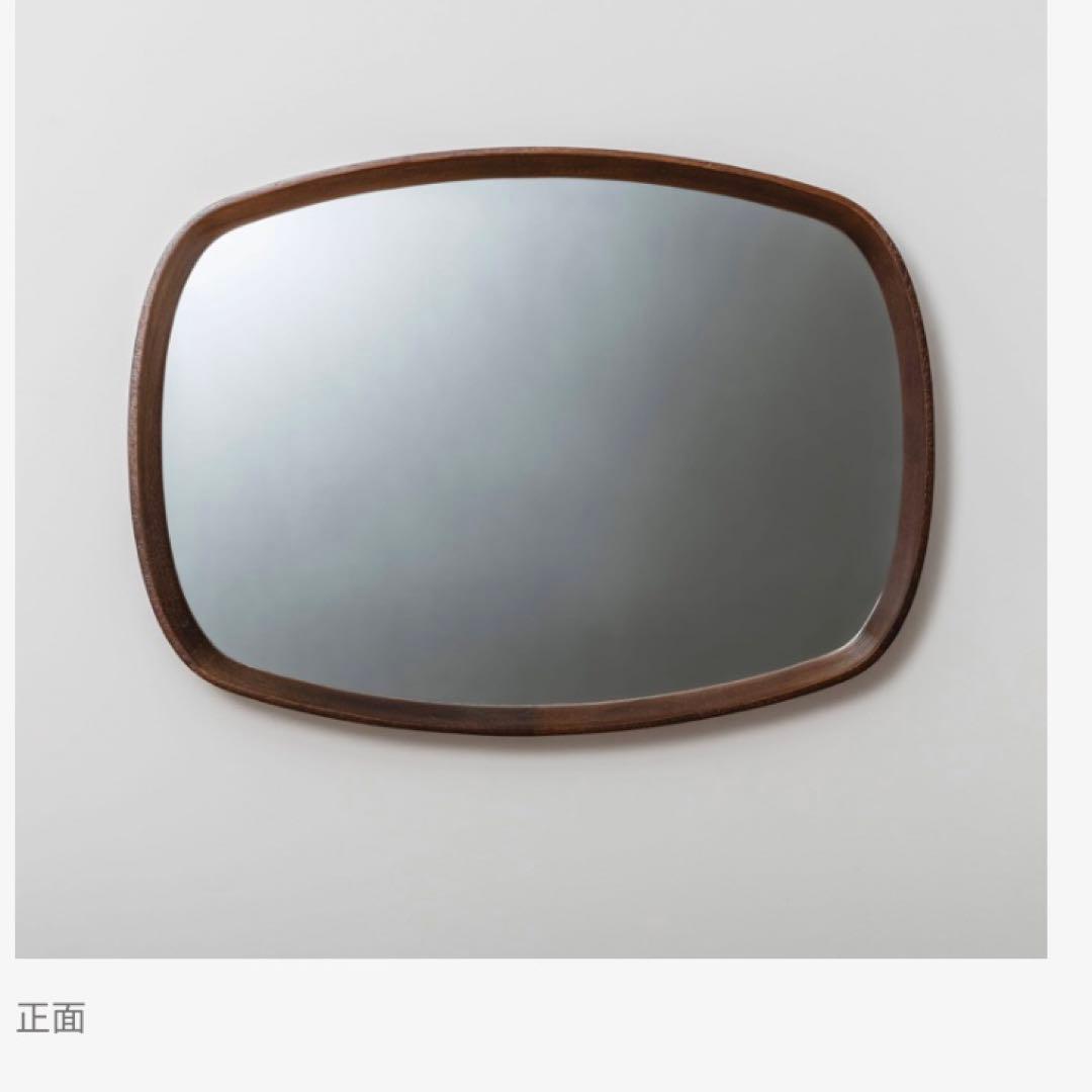 木製ラウンドミラー スクエア