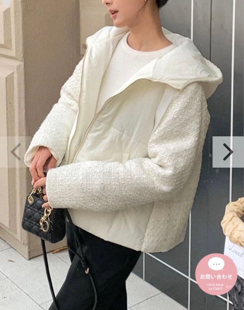 美品 BB バースデーバッシュTWEED DOCKING DOWN JACKET