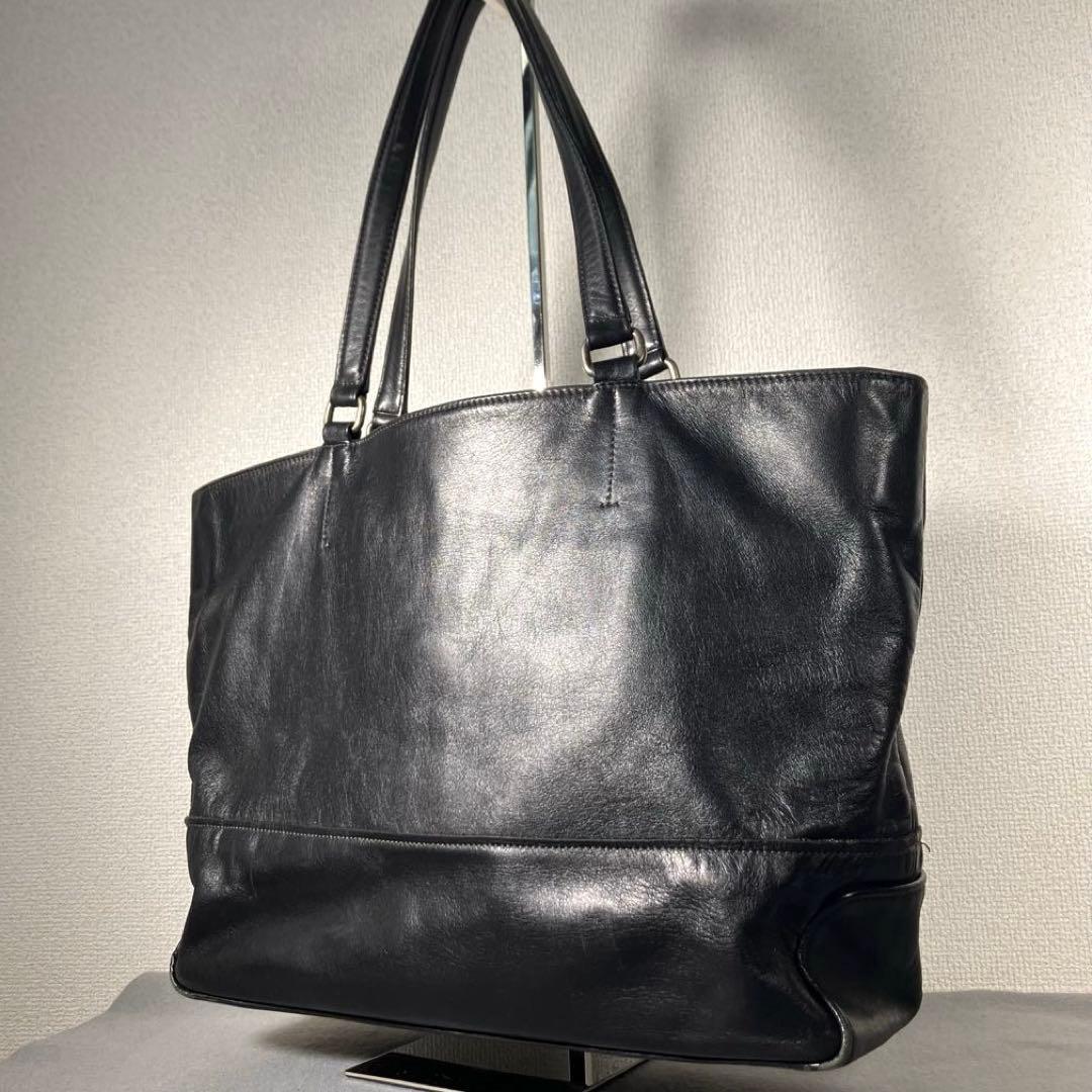 LANVIN en Blue　トートバッグ　革　A4　肩掛け　黒