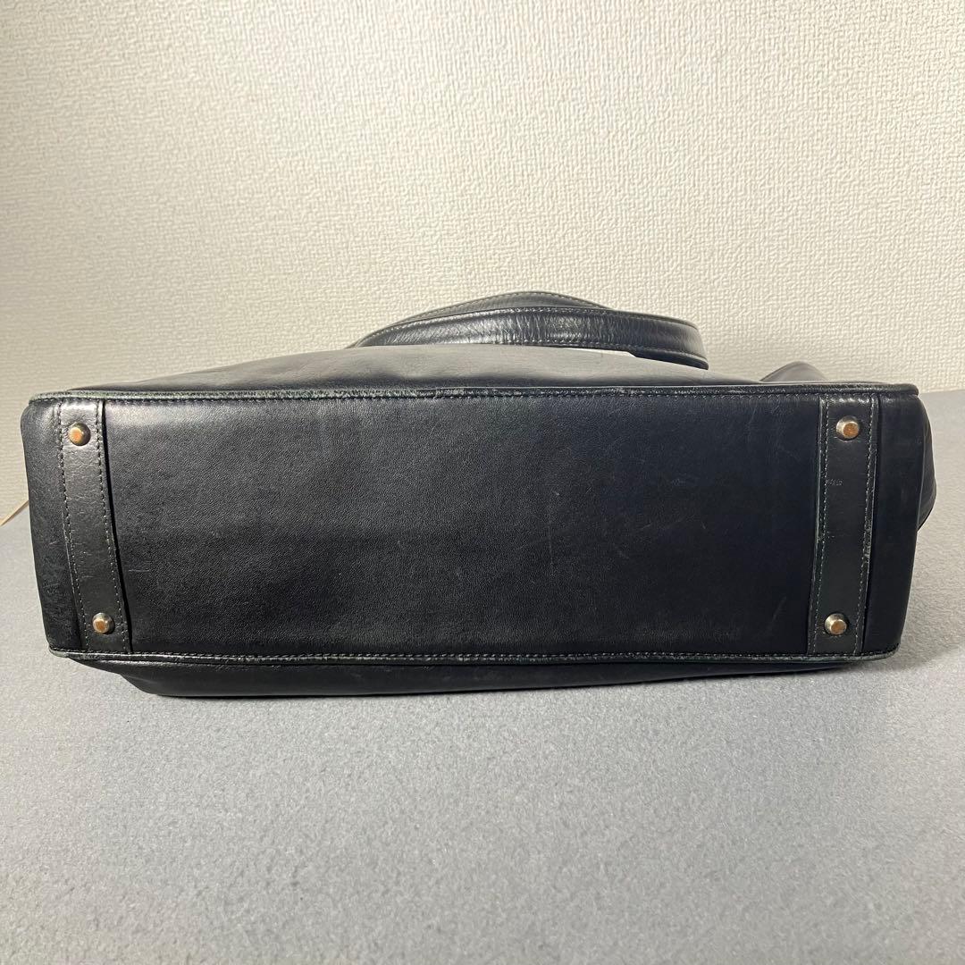 LANVIN en Blue　トートバッグ　革　A4　肩掛け　黒