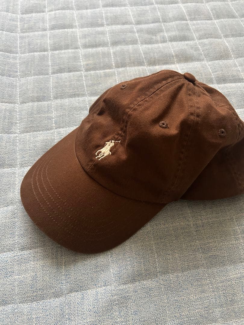 ポロ　POLO キャップ　ブラウン