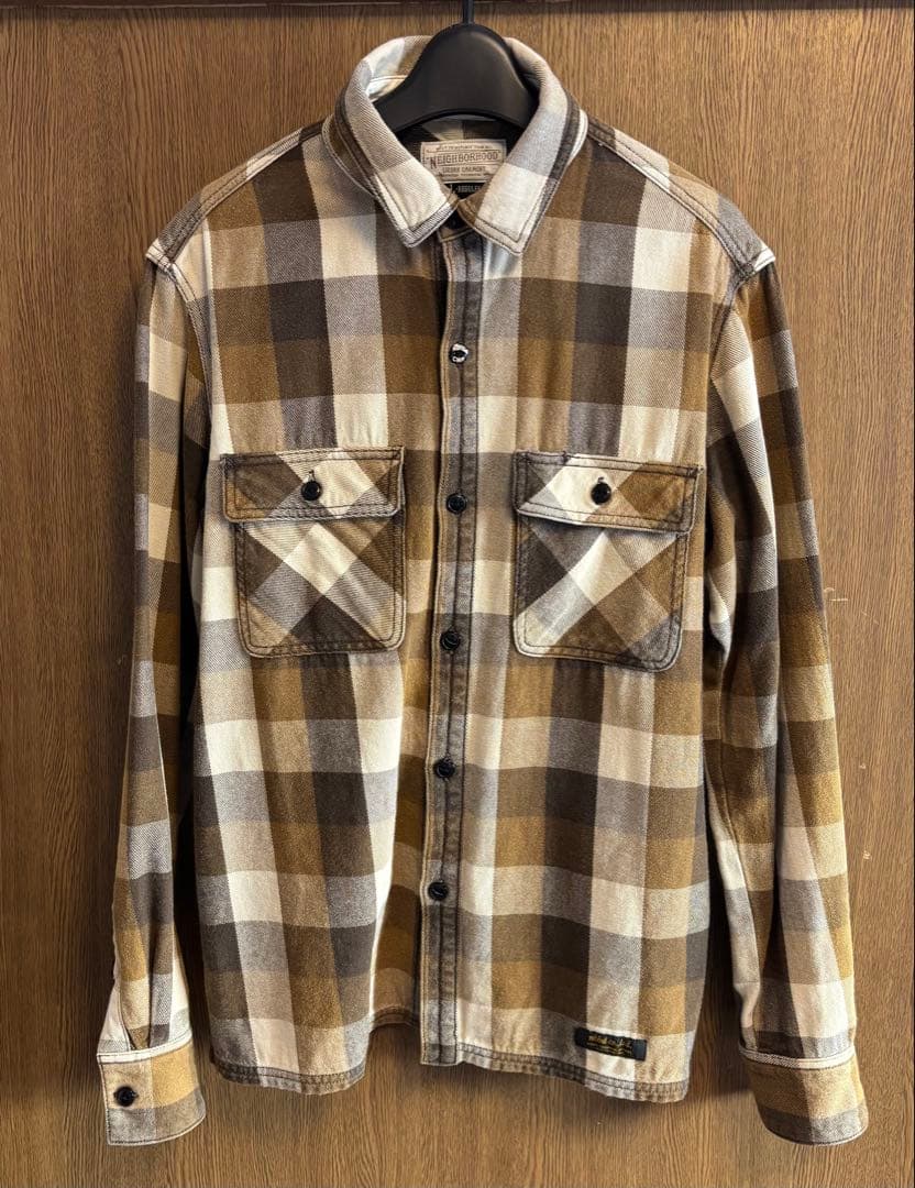 Neighborhood チェック柄ネルシャツ Lサイズ