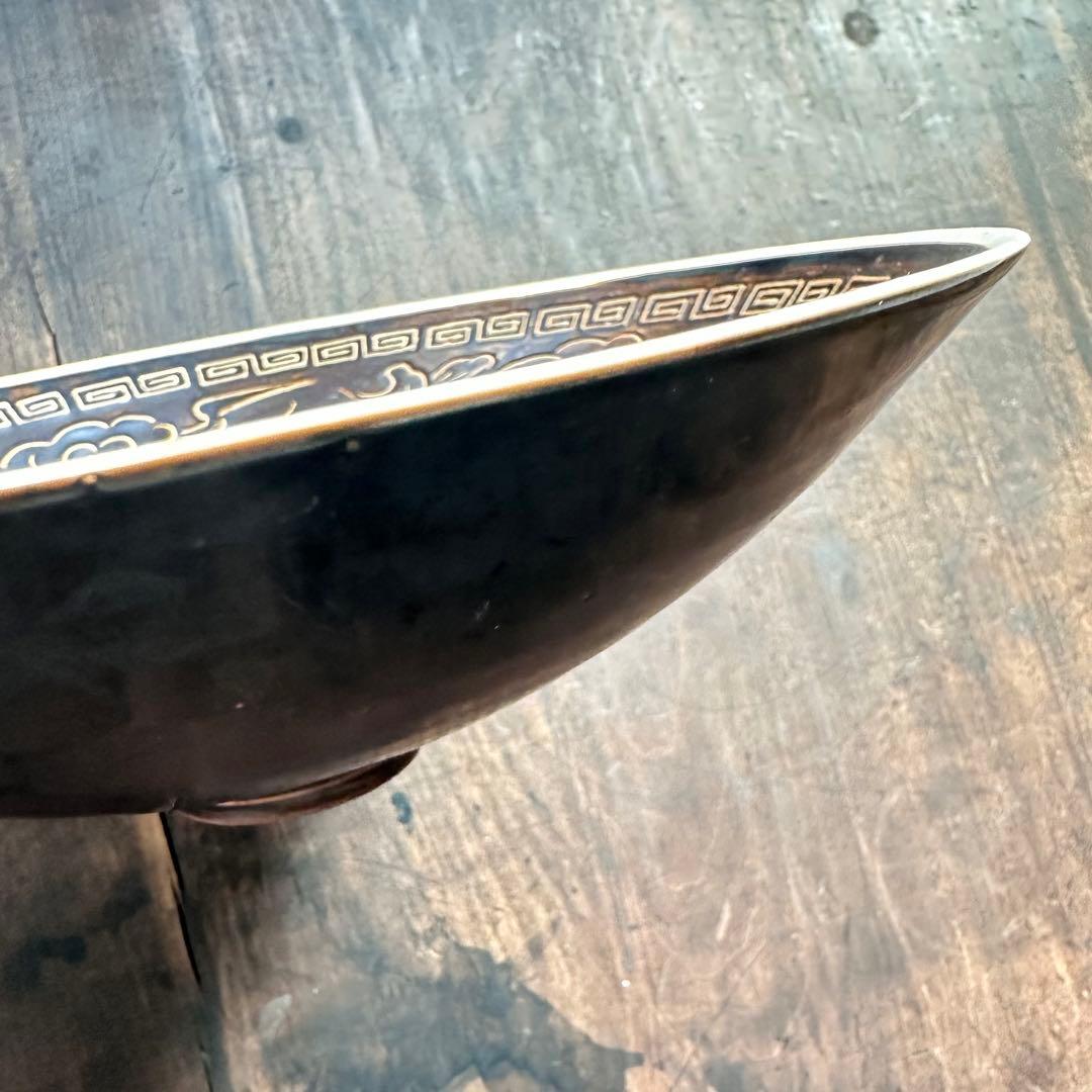 黒金釉　定窯　龍文　鳳凰文　陽刻　宋代　中国美術　古美術　中国古玩　骨董