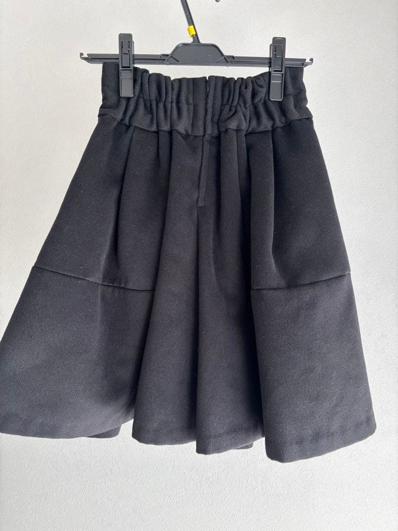 【seventen ハイウエストフレアキュロットSサイズ ブラック】