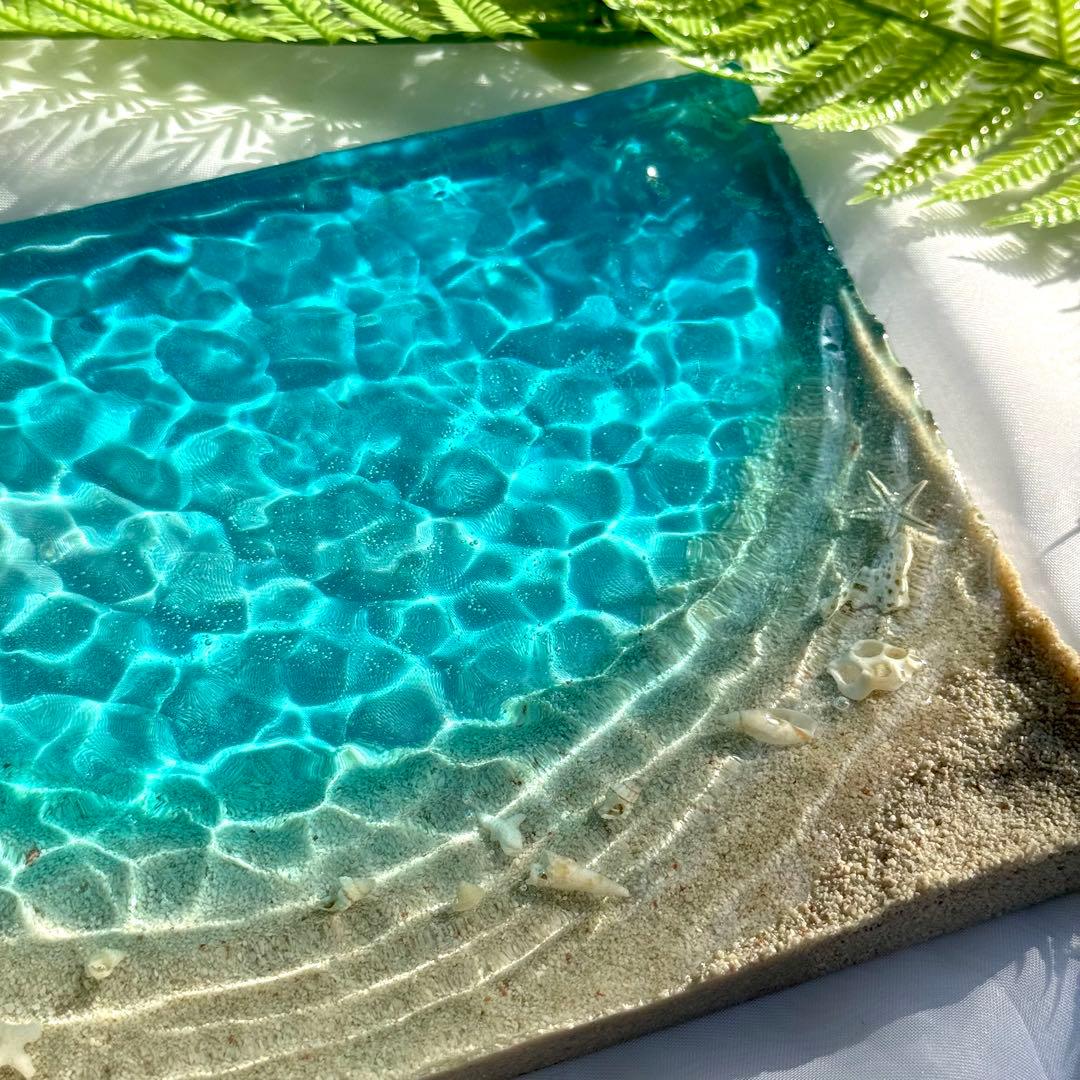 インテリア雑貨　オーシャンアート　海の置き物　貝殻　珊瑚　沖縄