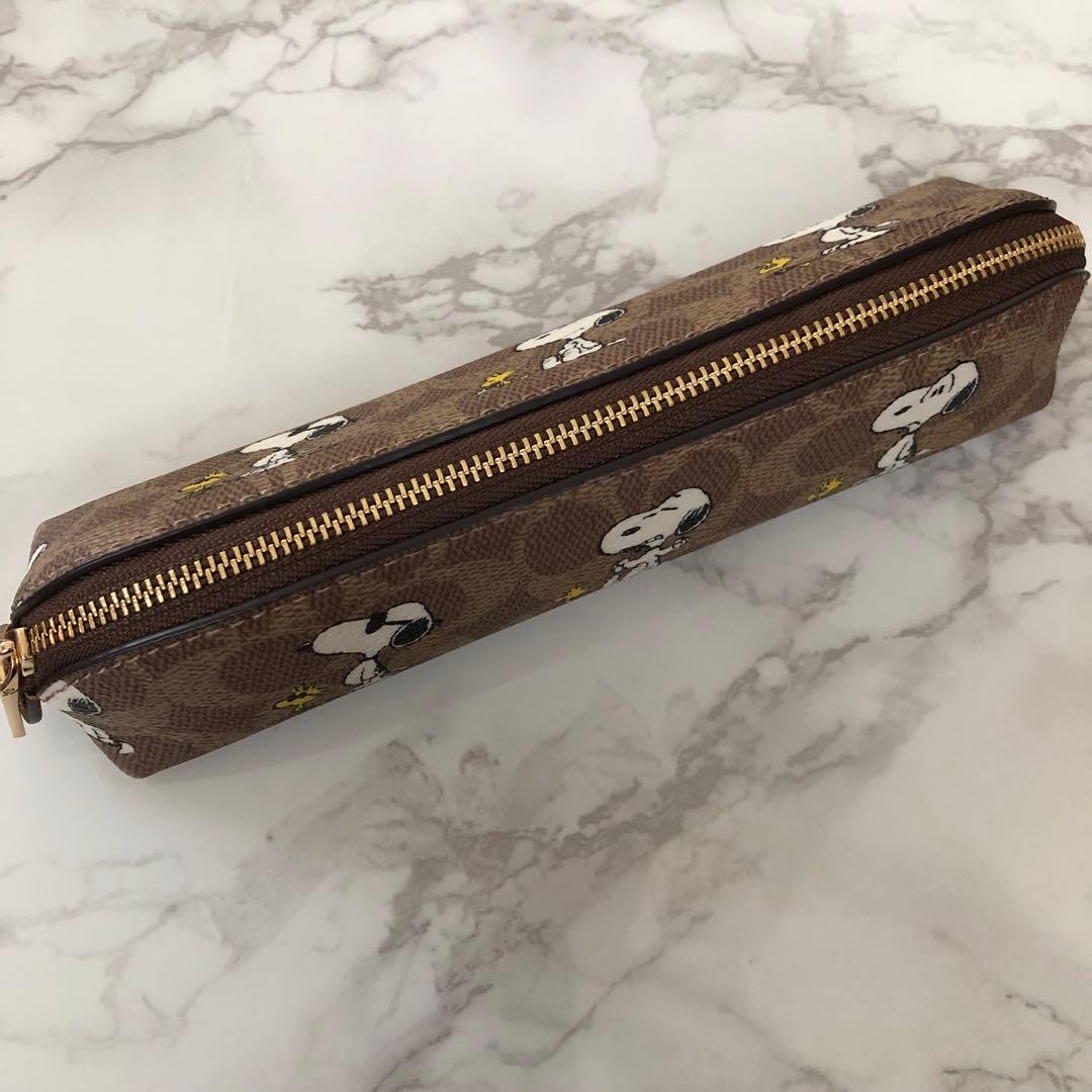 新品未使用 コーチ スヌーピー コラボ ペンケース