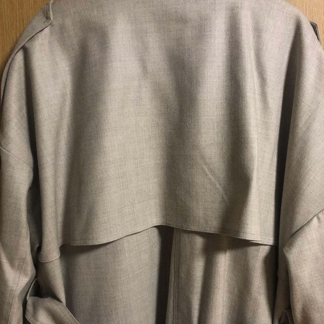 メゾンドアール　 maison de R　ウールトレンチコート　ベージュ