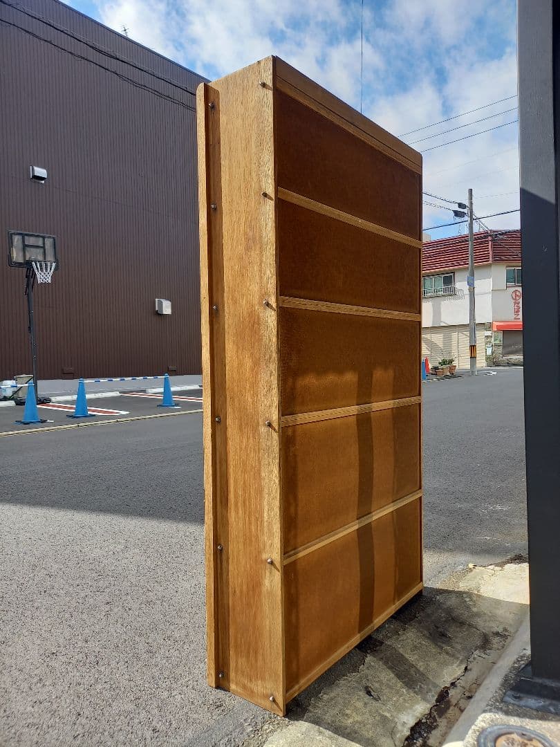 ヴィンテージ　大型　オープン　シェルフ　ディスプレイ　ウッド　ラック　飾り棚