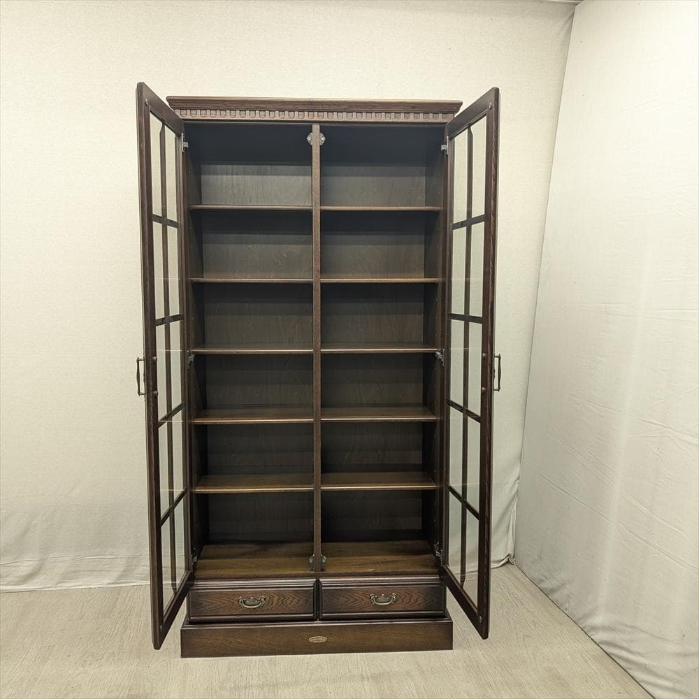 美品　アトランタ　本棚　本箱　書棚　ブックシェルフ　キャビネット　飾り棚　書斎