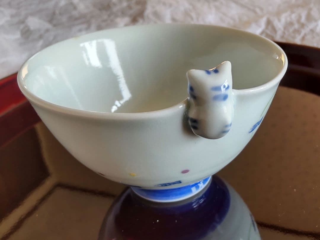 有田焼 食器セット お一人様 豆皿 スープ 湯呑み 醤油差し 茶碗 うさぎ 猫