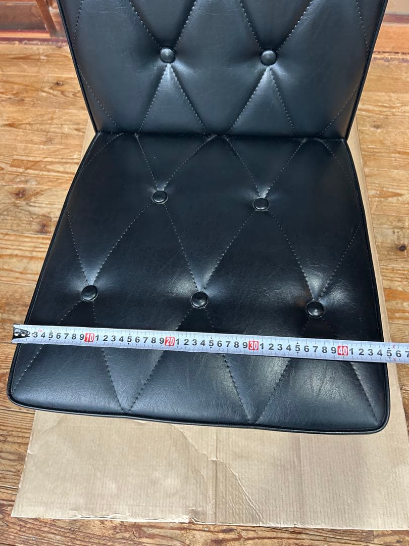 良品 カリモク 60 karimoku カフェチェア ブラック レザー ソファ