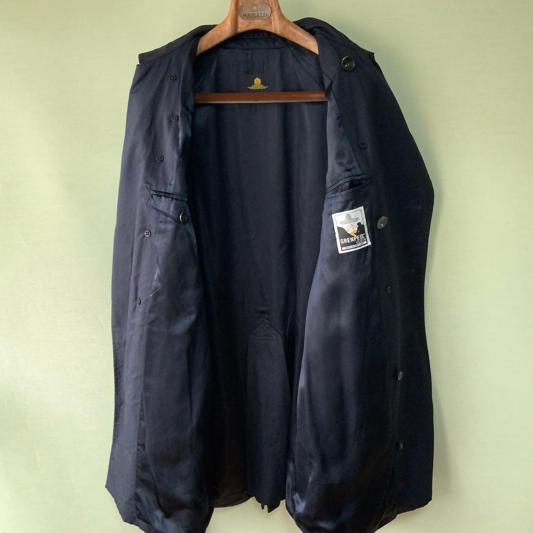 GRENFELL グレンフェル トレンチコート 40 ネイビー 英国製
