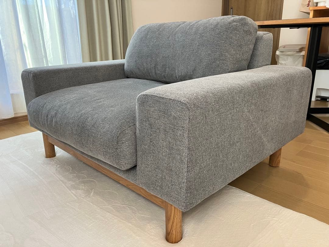 【ほぼ未使用】sieve ソファー bulge sofa 1seater グレー