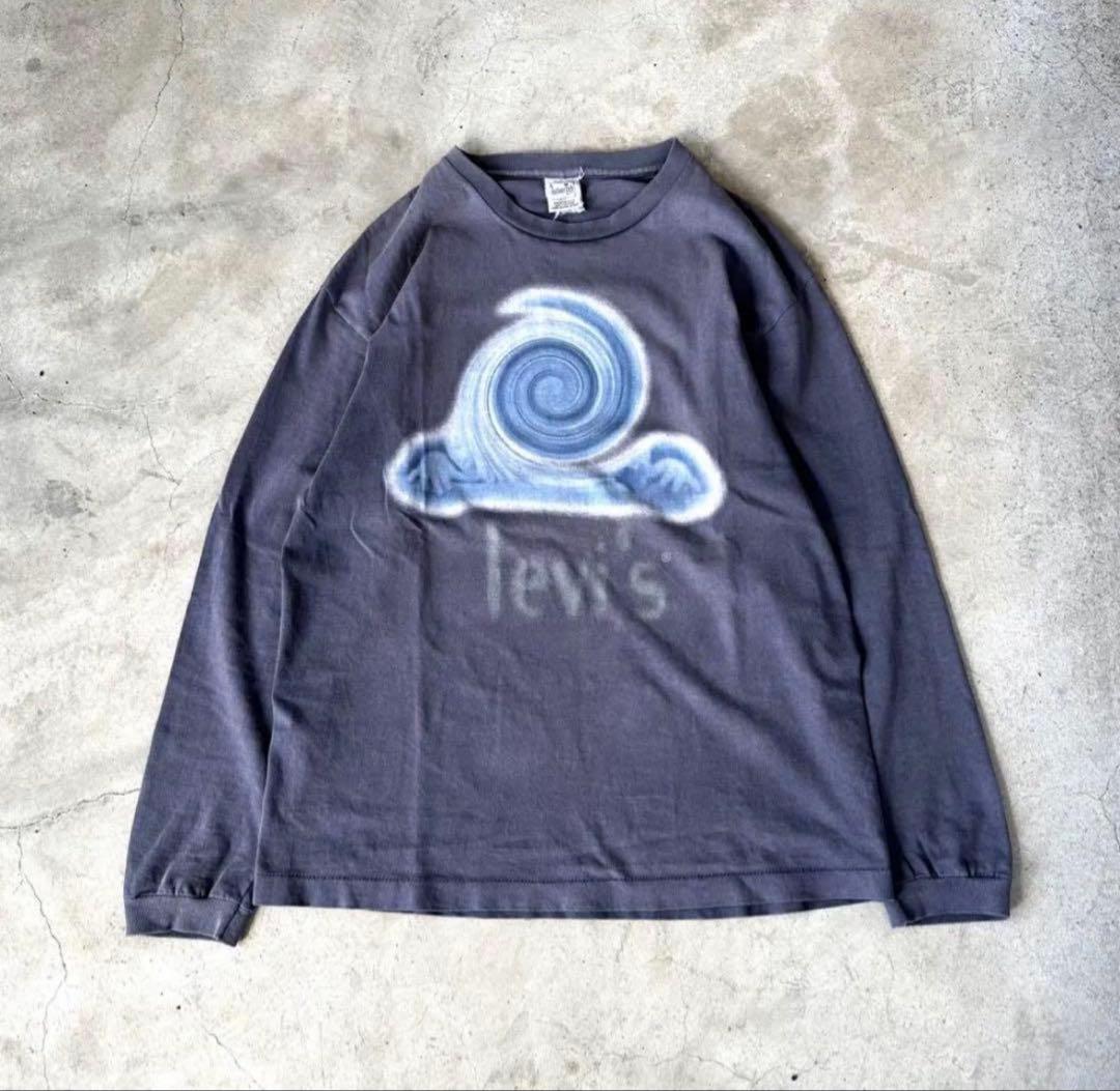 激レア 90s Levi’s silver tab USA製 謎プリントロンT