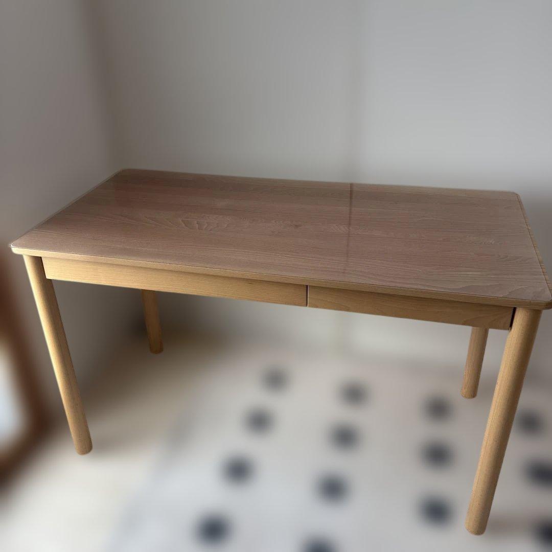 無印良品　ブナ材デスク 学習机 幅１２０ｃｍ