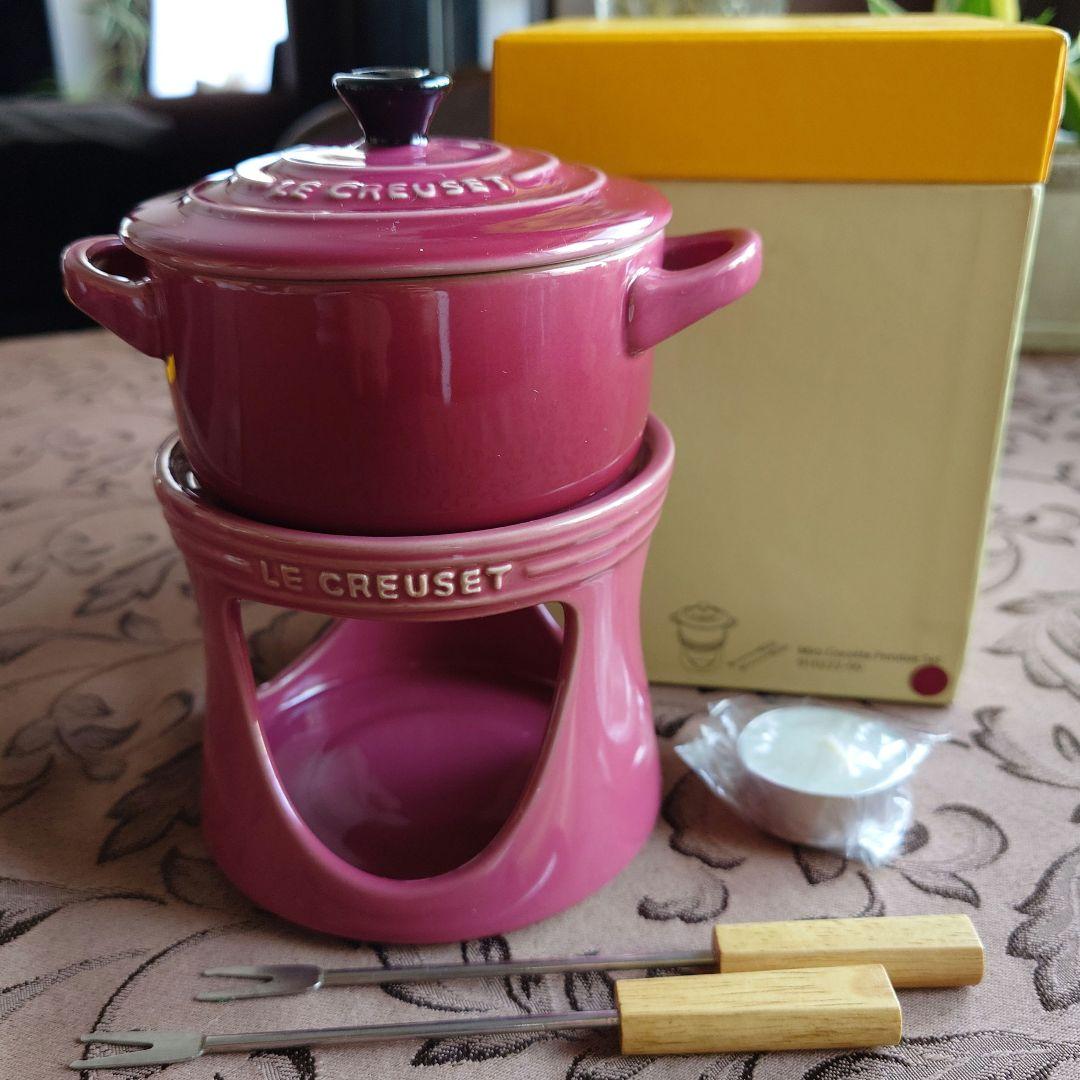 LE CREUSET ル・クルーゼ ミニココット フォンデュセット〈未使用〉②