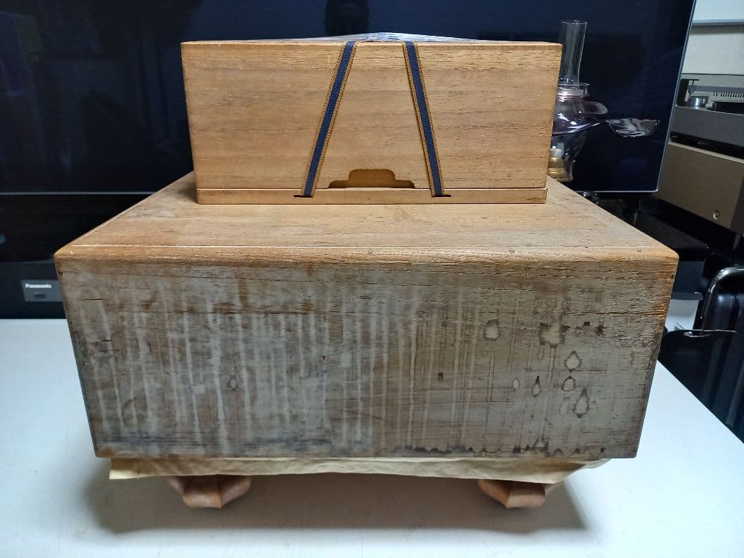 日向製　碁盤　桂　板目　木裏　碁石　本蛤　35号　一式