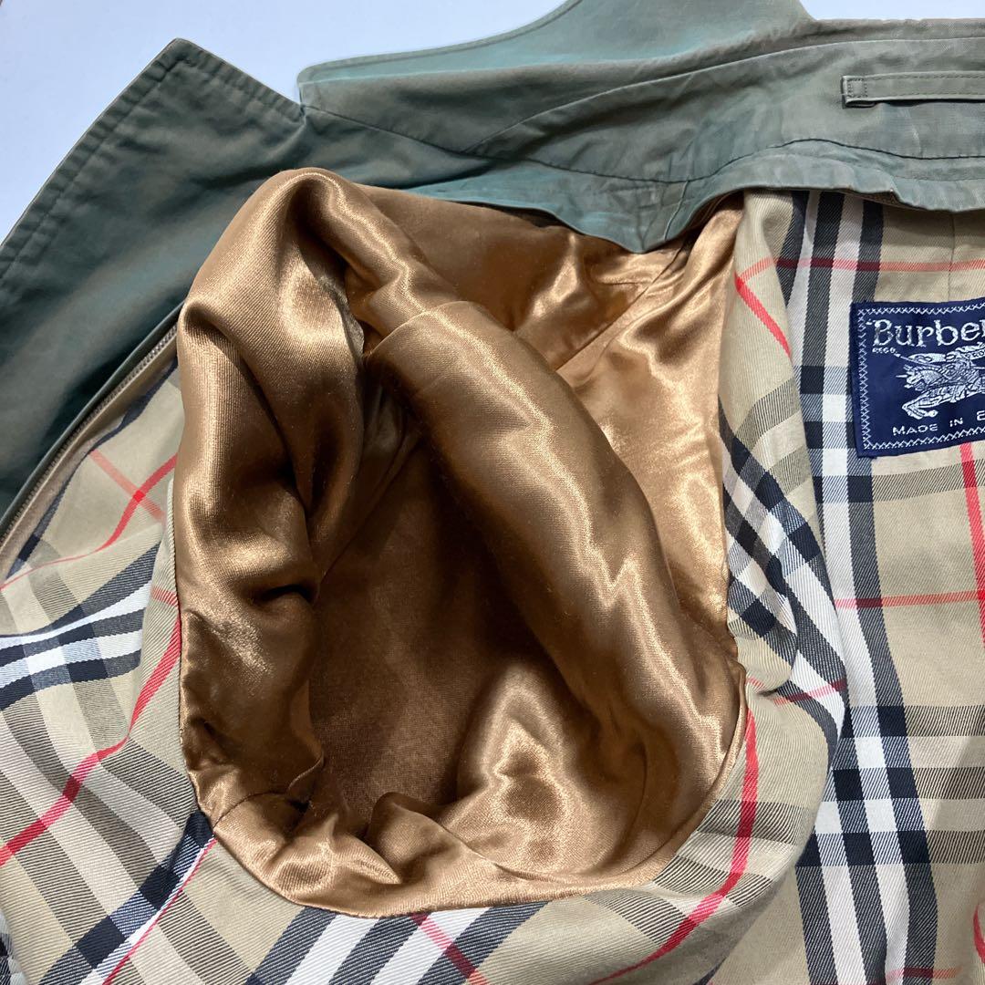 【専用品 バーバリーズ　ロングステンカラーコート　ライナー付　玉虫色　ノバチェ