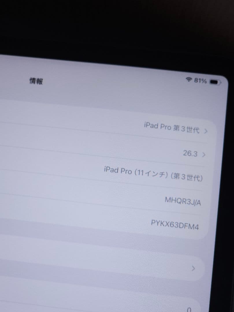N*o様 iPad Pro 2021 M1 11インチ 128GB スペースグレ