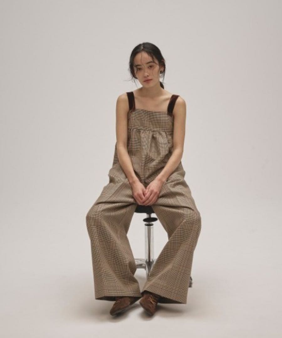 サロペット・オーバーオール・オールインワン TODAYFUL Check Wide Combinaison
