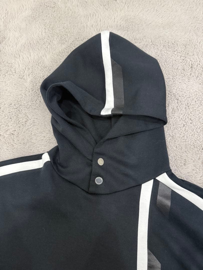 CRONOS ブラックパーカー フード付き　サイズS