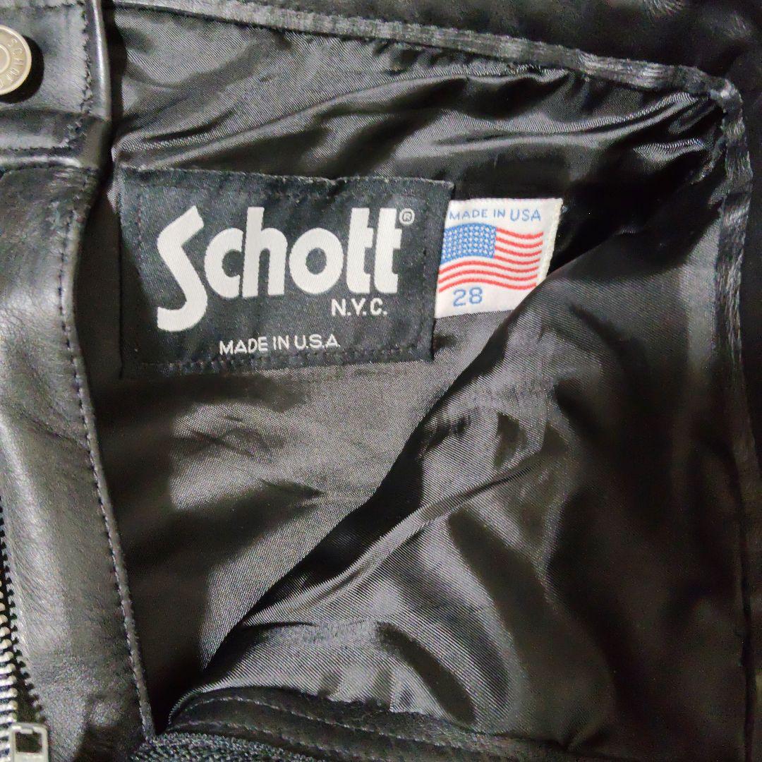 Schott レザーパンツ w28