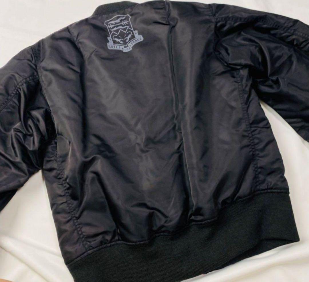 【美品】アビレックスリバーシブルブラックMA-1フライトジャケット（Lサイズ）