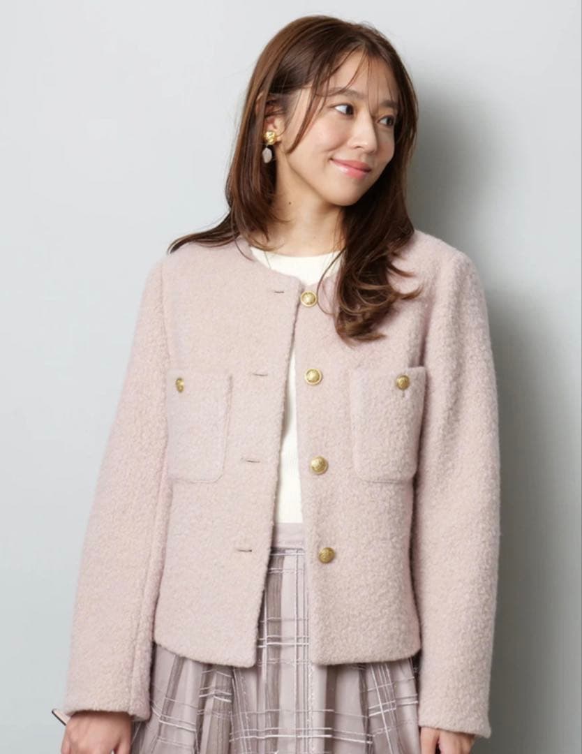 新品未使用　JUSGLITTY 《店舗限定》シャギーブークレジャコット