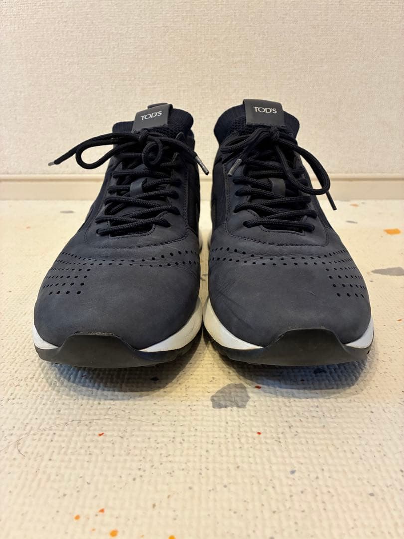 美品！Tod's トッズ スニーカー ネイビー 紺