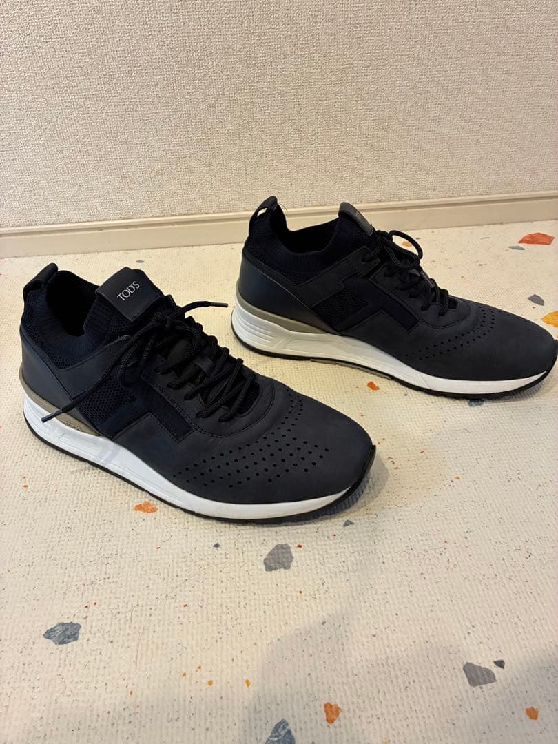 美品！Tod's トッズ スニーカー ネイビー 紺