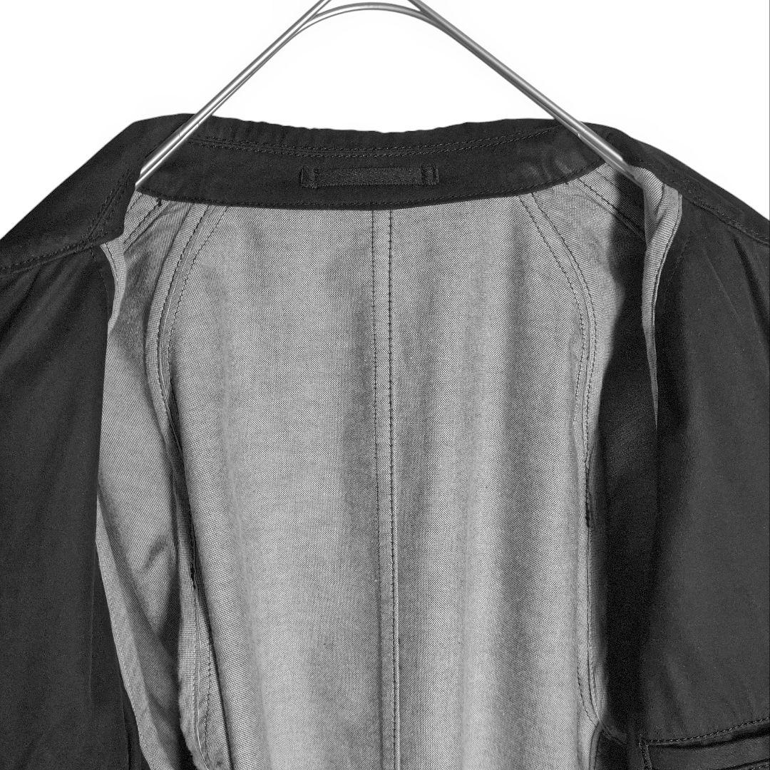 ☆ COMME des GARCONS HOMME ブラック ステンカラーコート