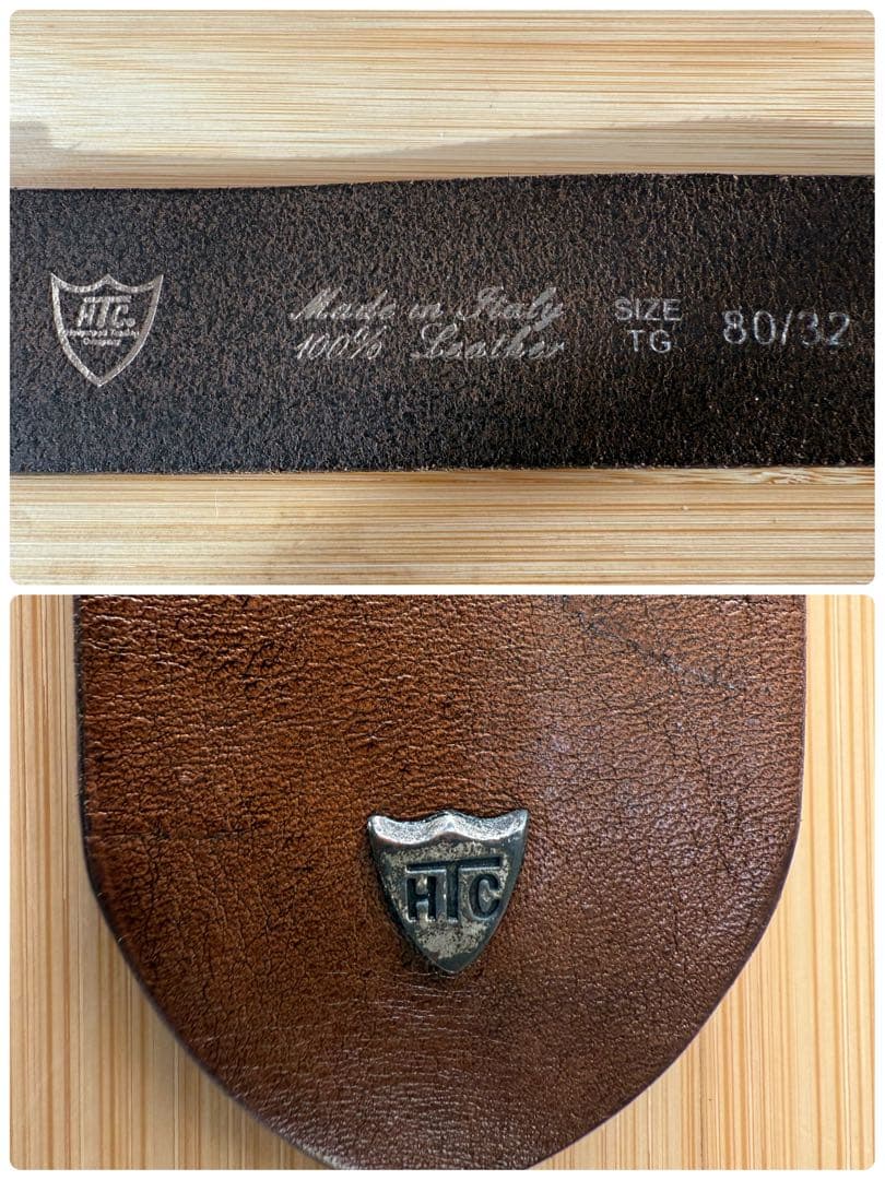 マリオ 　⭐️ブラックストーンネイティブバックル⭐️ブラウンレザー⭐️32/80