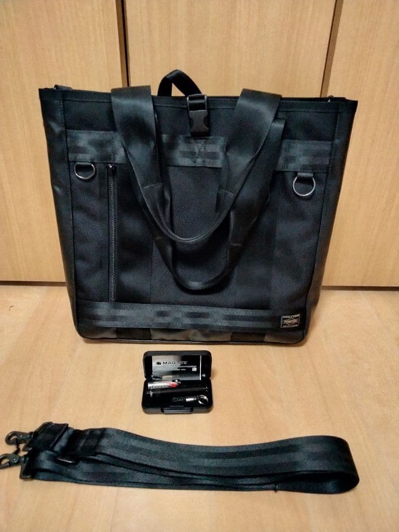 PORTER HEAT ポーター ヒート 2WAY トートバッグ ブラック