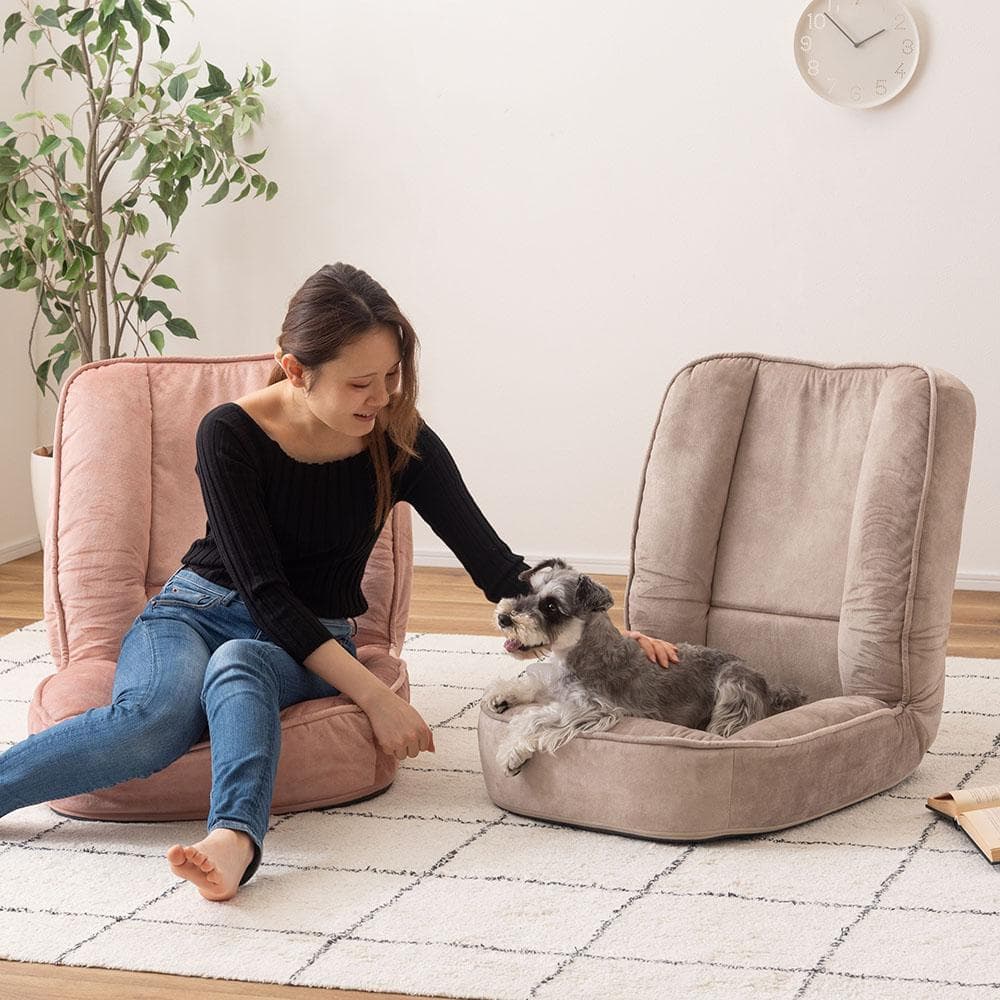 新品 送料込み フロアチェア 防水 リクライニング ソファ ベージュ