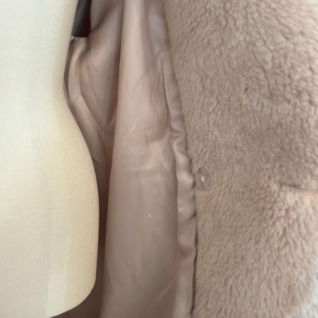 新品未使用 ベアロングコート テディコート カシャお好きな方 ライトベージュ