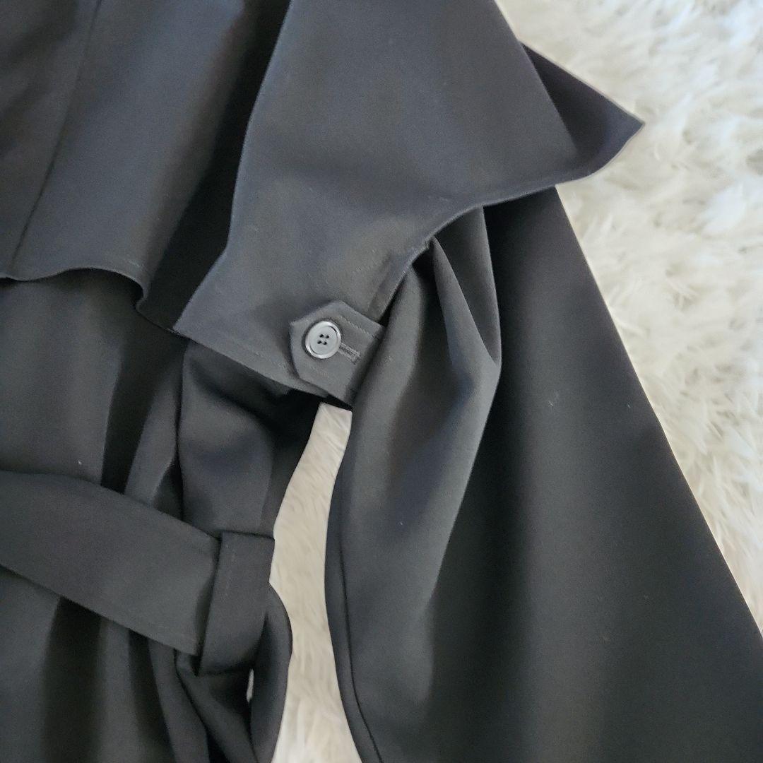 上野屋 uenoya トレンチ コートロング ブラック 黒 日本製 ナポレオン