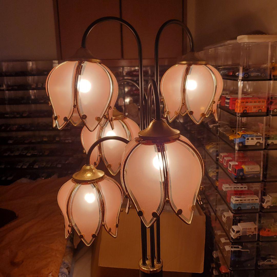 レトロ アンティーク フラワー スタンドライト フロアランプ