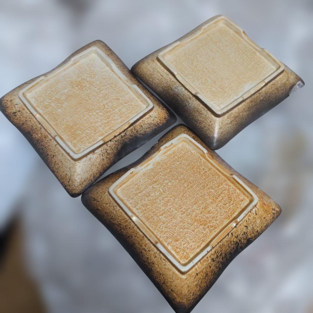 ホテル料亭家庭用 グラデーション仕上げの小型正方形皿セット