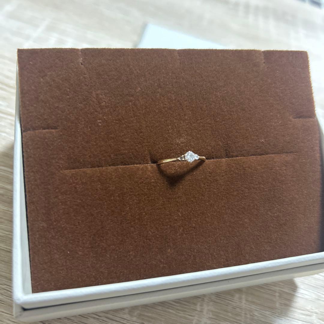 ピンクゴールド　指輪k18