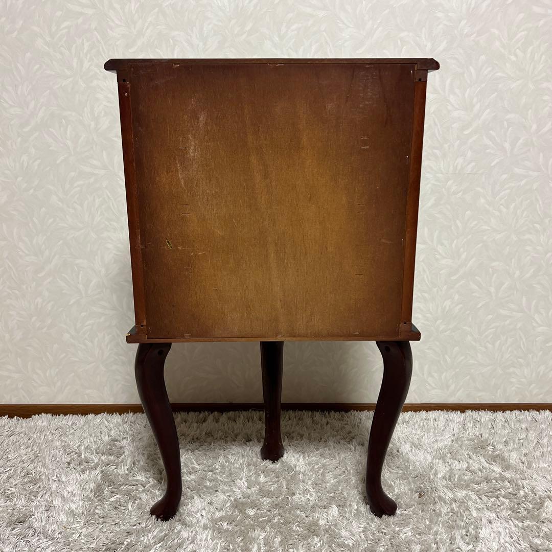 きつねうどん様アンティークヨーロピアン猫脚コンソールチェストアクセサリーボックス