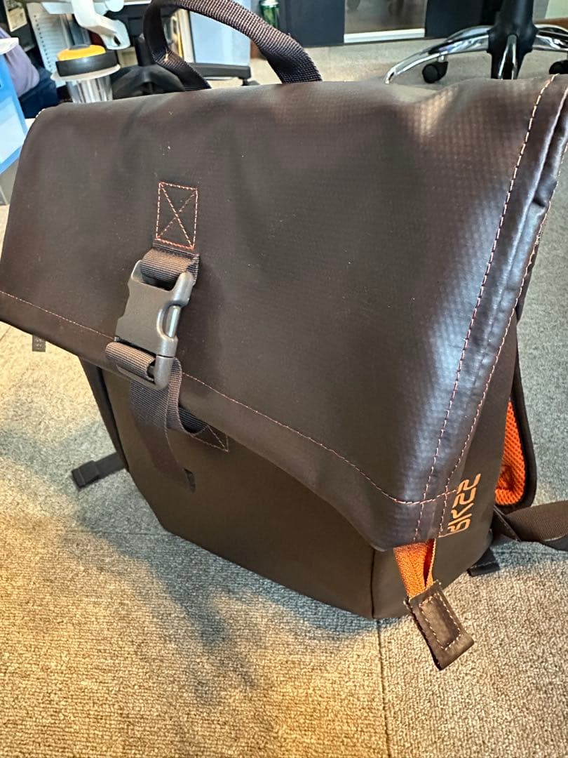 BREE ブラウン フラップバックパック